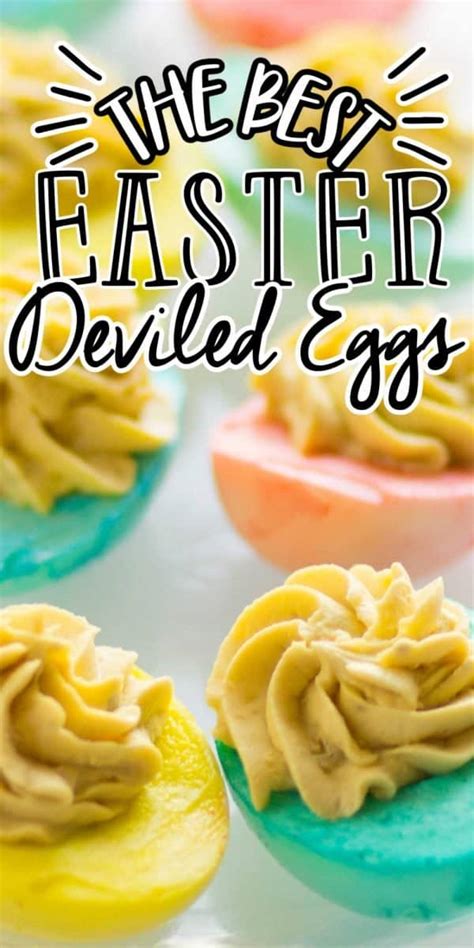 Pastel Colored Easter Deviled Eggs Recipe Perfect For Easter