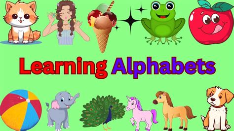 Learn English Alphabets A To Z Abcd A For Apple Ant Youtube