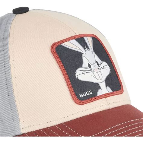 Capslab Curved Brim Bugs Bunny BU6 Looney Tunes Beige Red And Navy