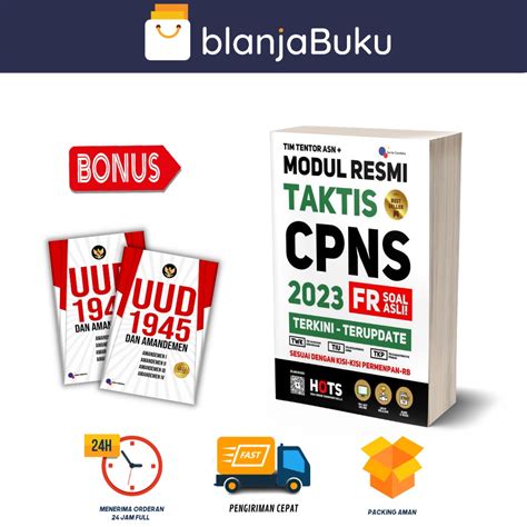 Jual Buku Modul Resmi Taktis Cpns Fr Soal Asli Terkini Terupdate