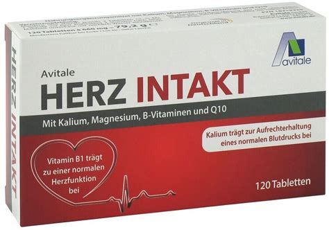 Avitale Herz Intakt Mit Kalium Magnesium B Vitamine Tabletten Ab 12 42