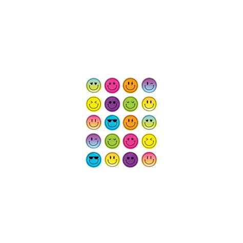 Brights 4ever Smiley Faces Stickers 120 Pcs Tcr6941