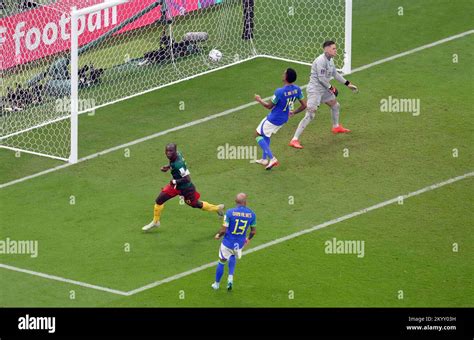 Cameroon S Vincent Aboubakar Celebrates Scoring Their Side S First Goal