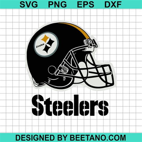 Steelers Helmet Football SVG, Pittsburgh Steelers Helmet SVG, Football ...