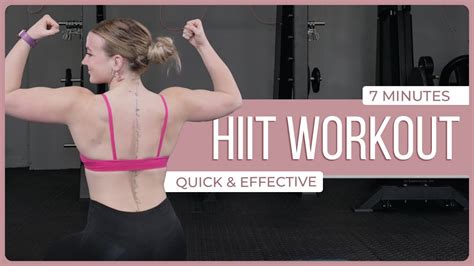 7 Minute Fat Burning Hiit Workout Quick And Effective Youtube