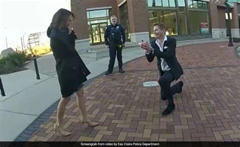 Watch Cops Help Man Propose To His Girlfriend In US Internet Reacts