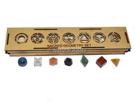 Assorted Seven Chakra Sacred Geometry Set