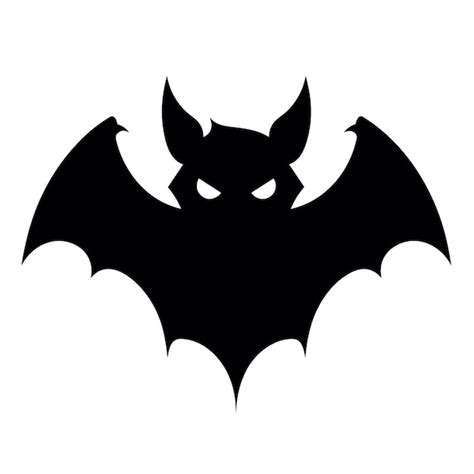 Premium Vector | Halloween bat silhouette