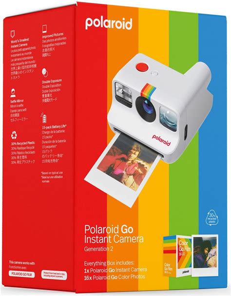 Coffret Appareil Photo Instantan Polaroid Go G N Ration Blanc