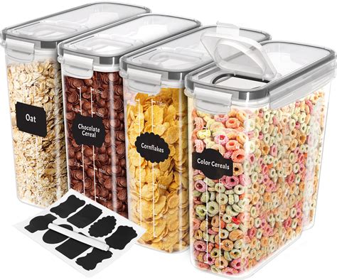 Utopia Kitchen Cereal Containers Storage Pack Airtight Food Storage