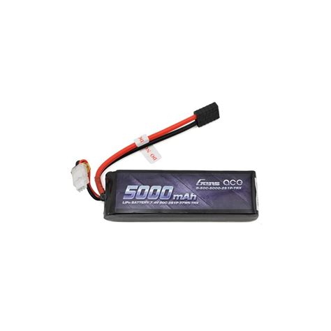 Gens Ace 5000mAh 7 4V 50C 2S1P Lipo With TRX