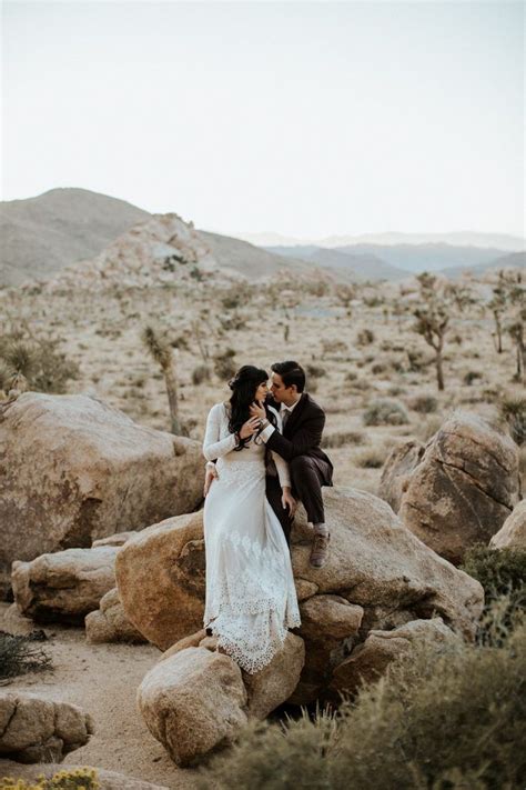 Jewel Tone Joshua Tree Wedding At A Secluded High Desert Homestead