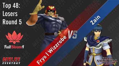 Full Bloom 4 Frys Wizzrobe Captain Falcon Vs Zain Marth SSBM