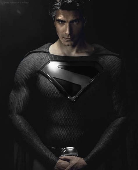 [fan Art] Brandon Routh As Black Suit Superman R Dccomics