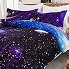 Wongs Bedding Galaxy Copripiumino Singolo Pezzi Reversibile Sky