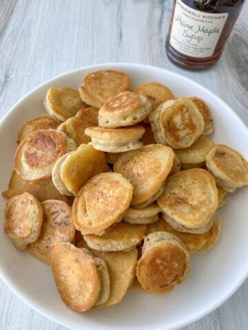 Mini Banana Pancake Bites Peanut Butter And Jilly