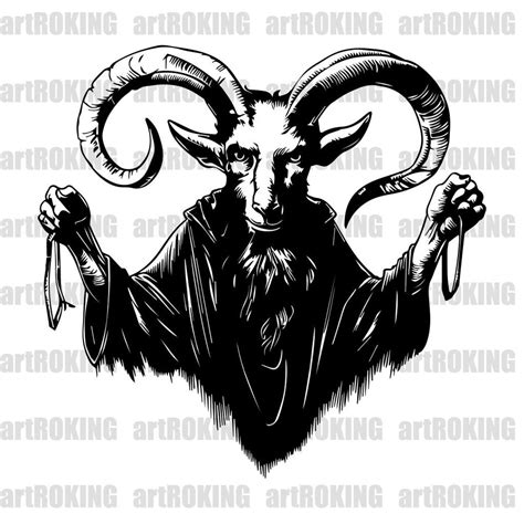 Baphomet Svg, Baphomet Shirt, Baphomet Vector, Baphomet Printable ...