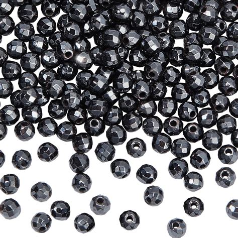 Amazon Nbeads Strands About Pcs Natural Synthetic Hematite