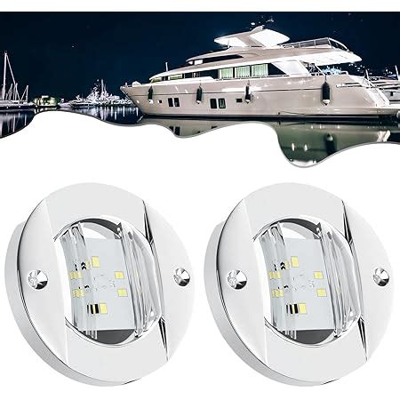 Amazon PSEQT 3 Marine Boat Interior Lights Round 12V Waterproof