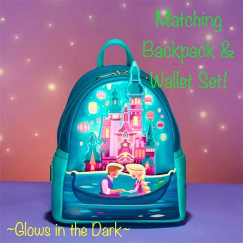 Loungefly Bags Nwt Loungefly Tangled Rapunzel Castle Glow In The