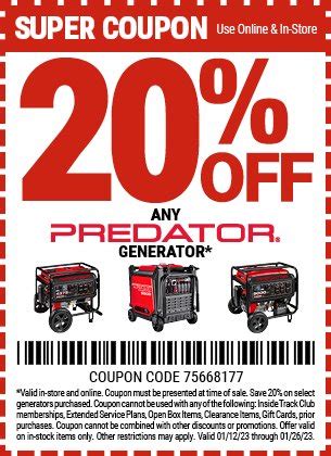 Harbor Freight On Twitter Save Off Any Predator Generator At