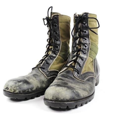 Original Vietnam War Era 3rd Pattern Jungle Boots Size 10r 1966 Dated 1803145763