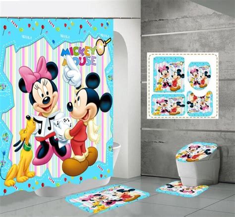 Mickey And Minnie Mouse Bathroom Set