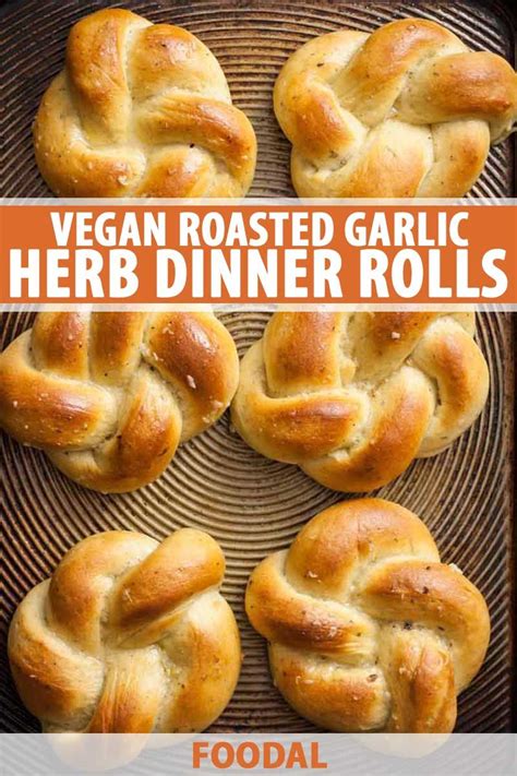 Vegan Roasted Garlic Herb Dinner Rolls Artofit