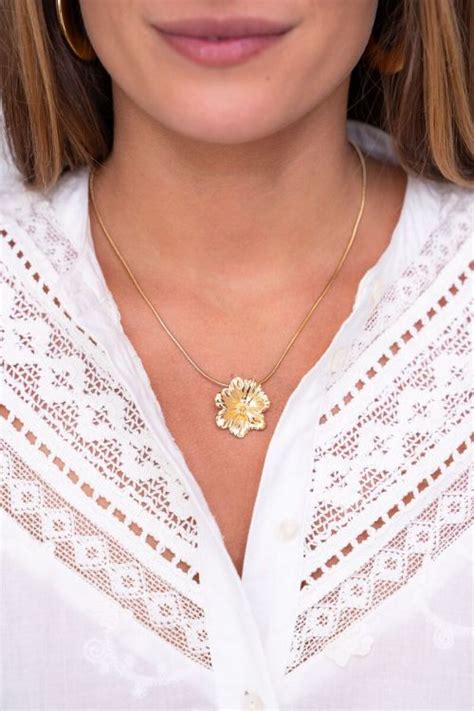 Island Ketting Met Statement Bloem My Jewellery