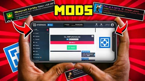 How To Install Mod Your Aternos Server How To Add Mod In Minecraft Pe