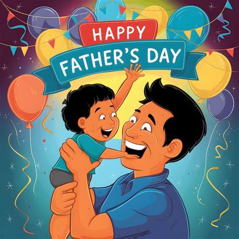 Premium Vector A Heartfelt Fathers Day Tribute To Our Dad Vector Art