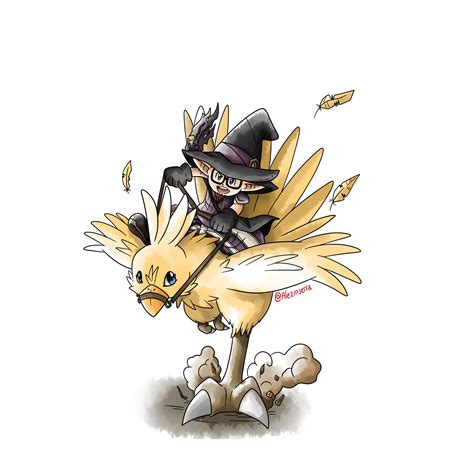 I M In Love With Chocobo Racing Decided To Make My Wol Riding A Chocobo Based On The Classic