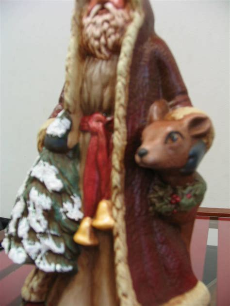 Christmas Collectible Santa Old World Woodland Santa Hand Etsy