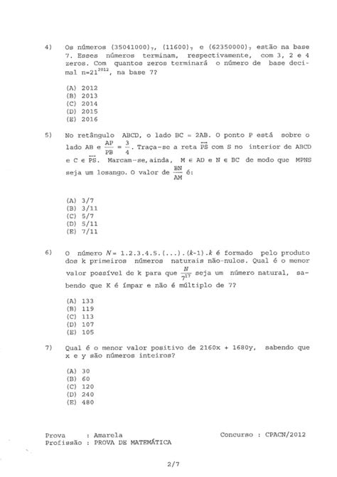 Col naval matemática amarela PDF