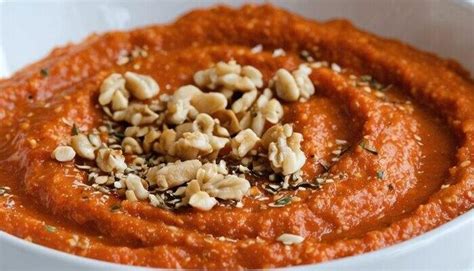 muhammara dip  red peppers  walnuts  recipes chopped