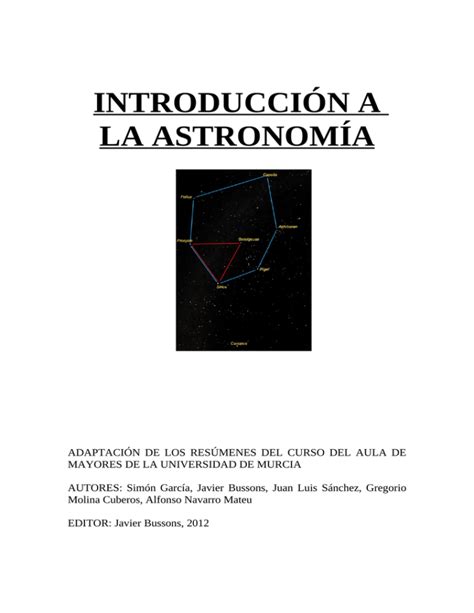 Introducci N A La Astronom A Umu Proyecto Webs