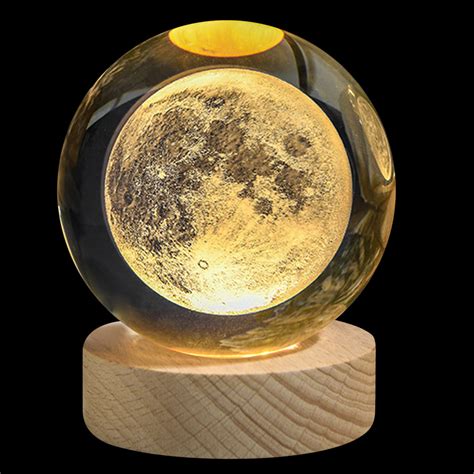 Tutunaumb 3d Planet Crystal Ball Crystal Ball Cosmic Series Night Light