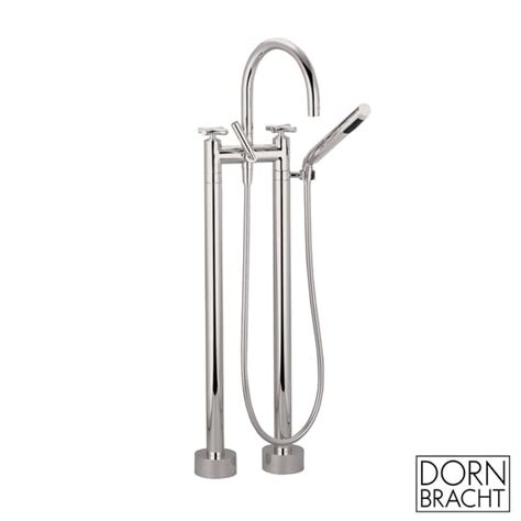 Dornbracht Tara Freestanding Two Hole Bath Mixer With Hand Shower Set