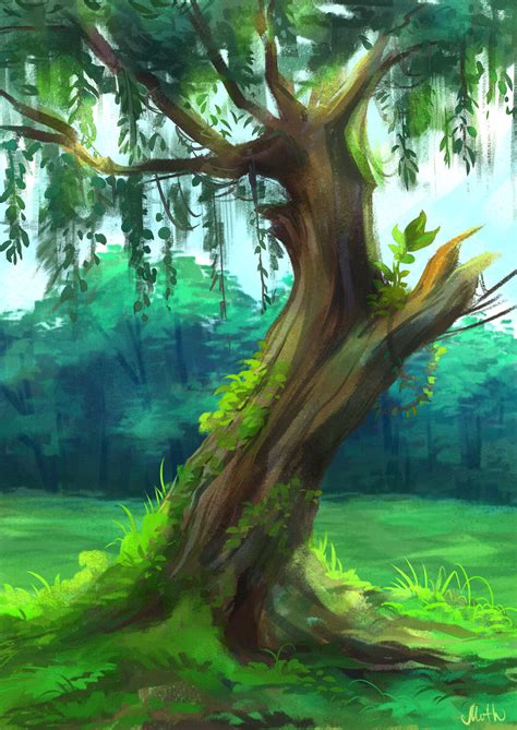 artstation tree study