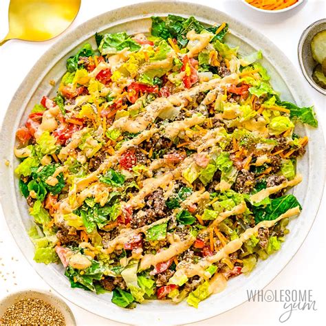 Big Mac Salad Recipe Cheeseburger Salad Wholesome Yum