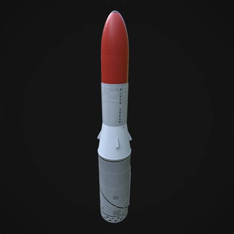 Black arrow rocket 3D model | 1147395 | TurboSquid