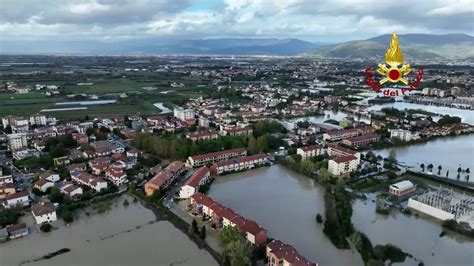 La Piana Completamente Allagata Le Immagini Dall Alto Dei Vigili Del