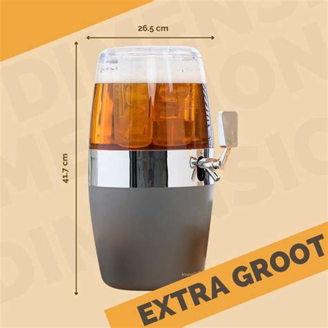 Thuys Limonadetap Watertap Met Ijsgaten Drankdispenser Met 2