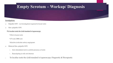 Empty Scrotum Ppt