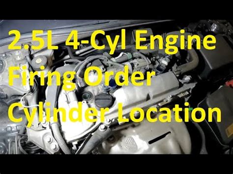 2005 2020 Toyota Camry 2 5L 4 Cyl Engine Firing Order And Cylinder