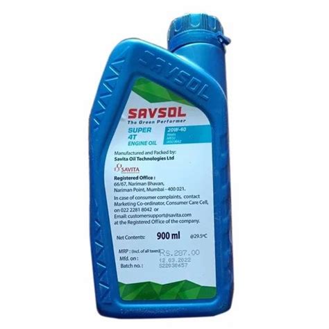 Savsol Savol Super T W Bike Engine Oil Bottle Of Ml At Rs