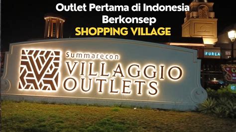 Summarecon Villaggio Outlet Karawang Oktober 2023 Youtube