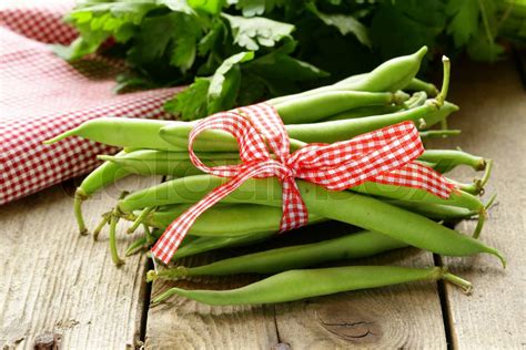 fresh green bean pods (peas, beans) | Stock image | Colourbox