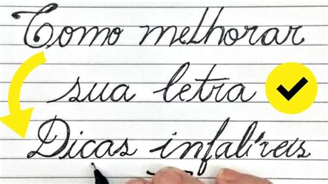 Caligrafia Como melhorar sua Letra DICAS DE CALIGRAFIA INFALÍVEIS