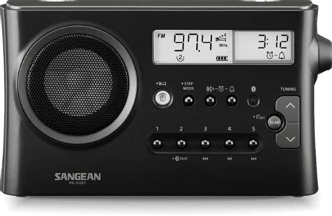 Sangean Pr D Bt Portable Digital Radio Metal Grey